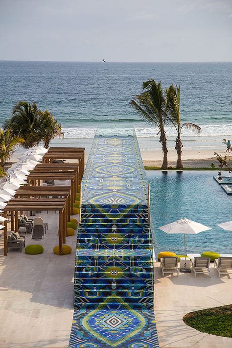 W Punta Mita: moda y hospitalidad en un entorno de arte Traveling Mexico, Mosaic Floors, Honeymoon Locations, Vacation Locations, The Angle, Exotic Beaches, Vacation Goals, Luxury Destinations, Music Taste