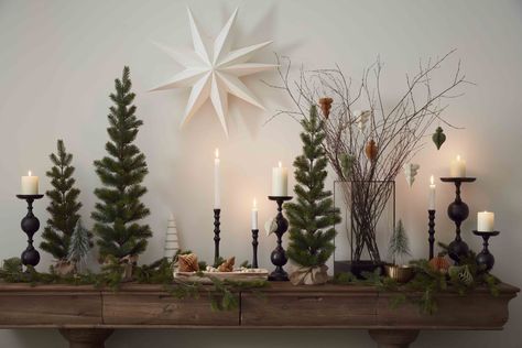 Where to buy Christmas decorations – the Livingetc team picks the top places to shop this festive season | Livingetc Folklore Christmas, Industrial Christmas, Black Pillar Candles, Slim Christmas Tree, Winter Inspiration, Ball Decorations, Felt Christmas Tree, Paper Tree, White Christmas Decor