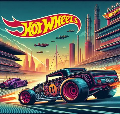 Hot Wheels Poster, Hot Wheels Wallpaper, Hot Rods Cars Muscle, Hot Wheels Toys, Car Advertising, Hot Wheels Cars, Gear Head, Hot Rods Cars, Car Art