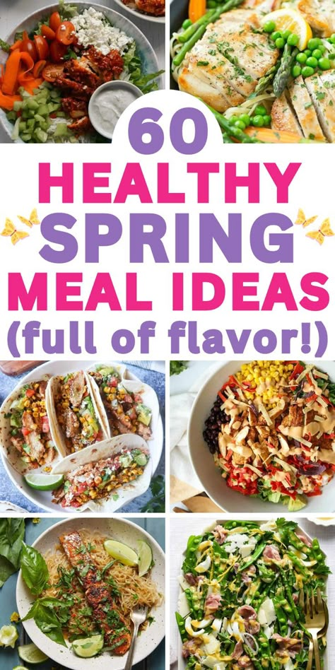 light meals for dinner easy recipes Spring Meal Prep Ideas, Easy Spring Meal Ideas, Easy Healthy Spring Dinner Recipes, Spring Lunch Recipes, April Dinner Ideas, Spring Menu Ideas, Easy Spring Dinner Recipes, Healthy Spring Dinner Recipes, Spring Meals Healthy