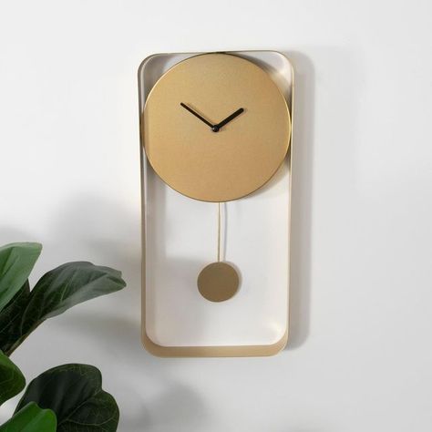 Halvin Home on Instagram: "⚪️⚫️ Our Brand New Range of Modern, Contemporary Wall Clocks Have Been Added To Our Website, These Will add Grace And Sophistication To Any Living Space ⚫️⚪️ https://halvinhome.co.uk/collections/clocks #moderninteriors #living #moderninterior #Entertainment #Bedroom #fyp #halvin #interiordesign #halvinhome #clock" Clock On The Wall, Silver Wall Clock, Gold Metal Wall Art, Small Wall Clock, Pendulum Wall Clock, Contemporary Wall Clock, Black Wall Clock, Mirror Wall Clock, Art Deco Decor