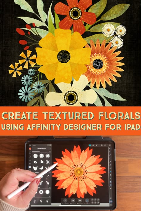 Affinity Designer 2 Ipad, Affinity Designer 2, How To Make Patterns In Procreate, Flowers In Procreate, Affinity Designer Illustration, Affinity Designer Ipad, Affinity Designer Tutorial Ipad, Affinity Designer Brushes, Affinity Designer Tutorial