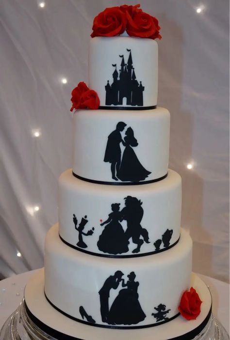 29 Disney Wedding Cakes & Cake Toppers for a Touch of Magic - hitched.co.uk Disney Cake Topper, Mad Hatter Cake, Castle Cake Topper, Disney Cake Toppers, Disney Anniversary, Disney Cake, Disney Wedding Cake, Quinceanera Planning, Disney Inspired Wedding