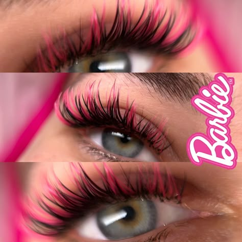 🩷 BARBIE effect with pink lashes 🩷 —————————- come to ”American Effects” course and I will teach you how to make WOW lashes 😍 Повышение кв… | Instagram Cool Eyelash Extensions, Lash Extensions Pink, Pink Lash Extensions, Lashes With Pink, Barbie Lashes, Coloured Lashes, Pink Eyelashes, Pink Lashes, Eye Lash Photography