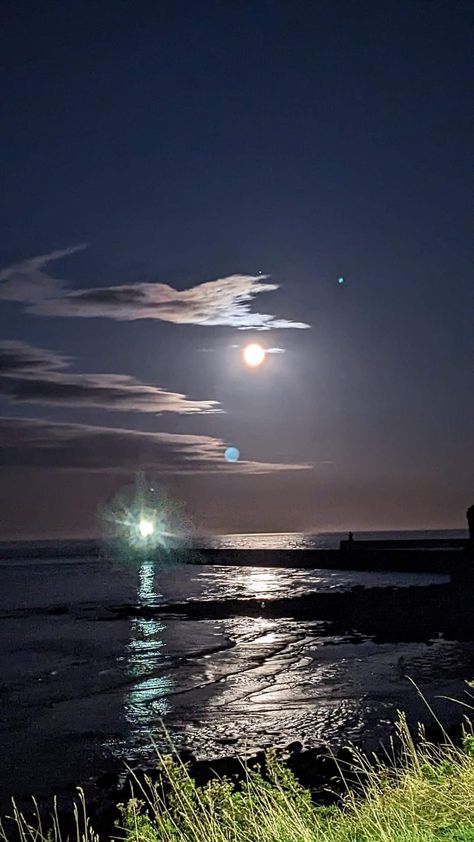 Super blue moon 30st August 2023 At Tynemouth Priory England UK Moon Magic, Sky And Clouds, England Uk, Blue Moon, Witch, England, Moon, Blue