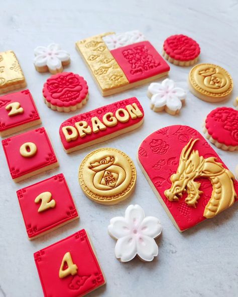 Happy Lunar New Year 🐲🎆 Yes; these cookies are edible 😄 I don't make roll out cookies often, so I had much fun with these 😊 I hope to see you at the TFP Dessert Festival today! See stories for info. #tallahassee #lunarnewyear #happylunarnewyear #cutoutcookies #fondantcookies #lunarnewyear2024 #lunarnewyear lunar new year cookies Zing bakery cut out fondant cookies sugar cookies cookie design tallahassee bakery dragon cookie Lunar New Year Cookies, Dessert Festival, Roll Out Cookies, New Year Cookies, New Years Cookies, Dragon Cookies, Cookies Sugar, Happy Lunar New Year, Fondant Cookies