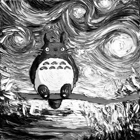 Totoro b&w Totoro Black Balls, Totoro Black And White, Ghibli Black And White, Studio Ghibli Black And White, Ghibli Core, White Totoro, Ghibli Aesthetic, Pfp Icons, Black And White Wallpaper