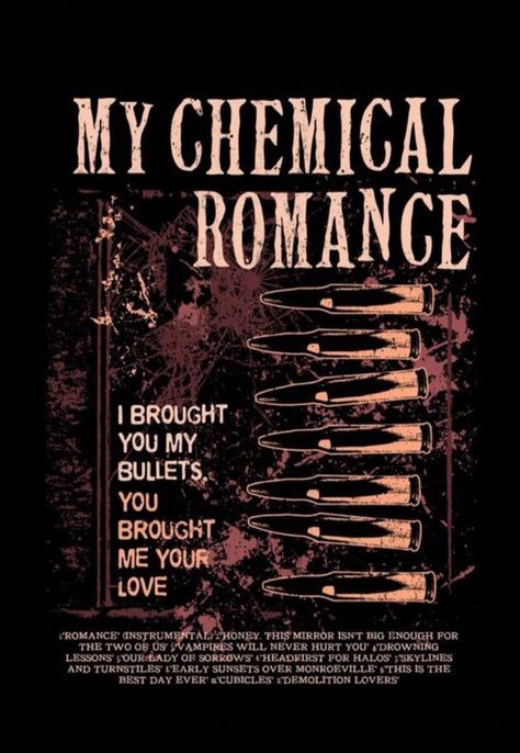 My Chemical Romance Poster, Grunge Posters, I Love Mcr, Music Poster Design, Poster Room, Rock Punk, Bedroom Posters, Vintage Poster Art, Band Posters