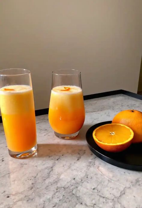 Passionfruit, Mango and Orange Fizz Recipe

Ingredients

- 1 cup passionfruit juice
- 1 cup mango juice
- 1 cup orange juice
- 1 cup sparkling water
- 2 tablespoons fresh lime juice
- Ice cubes
- Fresh mint leaves for garnish

Full Cooking Instructions on... Passionfruit Juice, Juice Ice Cubes, Dinner Ideas Recipes, Juice Ice, Mango Juice, Fresh Mint Leaves, Recipe Ingredients, Recipe For Mom, Cooking Instructions