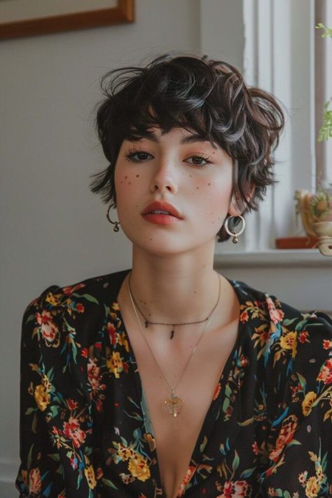 Top 50 Amazing Hairstyles for Short Hair 🌺 Best Hairstyles for Girls|Beautiful hair Pixie Bob Curly Hair, Curly Haircut Short Layers, Curry Short Hair, Pixie Haircut Wavy, Pixie Hairstyles Curly Hair, Short Wavy Pixie Haircut, 80s Hair Short, "bixie" Haircut, Pixie Cut For Curly Hair