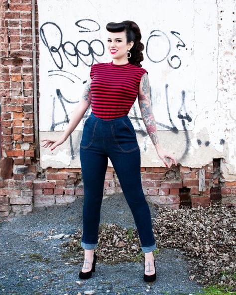 Gertie is creating Sewing Patterns, Video, and Exclusive Content | Patreon Gertie Sewing Patterns, Easy 50s Outfit, Rockabilly Fashion Casual, Rockabilly Fashion Women's, Rockabilly Outfits For Women, 1950s Fashion Casual, 50s Inspired Outfits, Vintage Capsule Wardrobe, Rockabilly Style