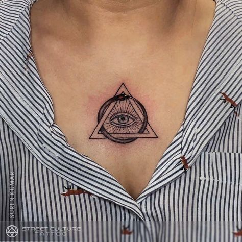 Eye Tattoo On Chest, Realistic Snake Tattoo, 3rd Eye Tattoo, Third Eye Tattoo, Egyptian Eye Tattoos, Tattoo On Chest, Third Eye Tattoos, All Seeing Eye Tattoo, Ouroboros Tattoo