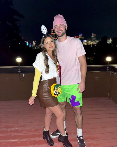 Spongebob And Patrick Couple Costume, Spongebob Couple Costume, Spongebob Characters Costume, Spongebob Couples Costume, Spongebob Halloween Costumes, Spongebob Costume Ideas, Royal High Christmas Outfits, Disney Halloween Costumes Diy, Spongebob And Patrick Costumes