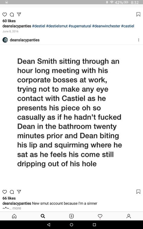 Cas And Dean Fanfiction, Bottom Dean Winchester Fanart, Destiel Art Spicy, Cas X Dean Spicy, Destiel Fanfiction Spicy, Bottom Dean Winchester, Destiel Fanfiction Stories, Destiel Imagines, Top Cas Bottom Dean