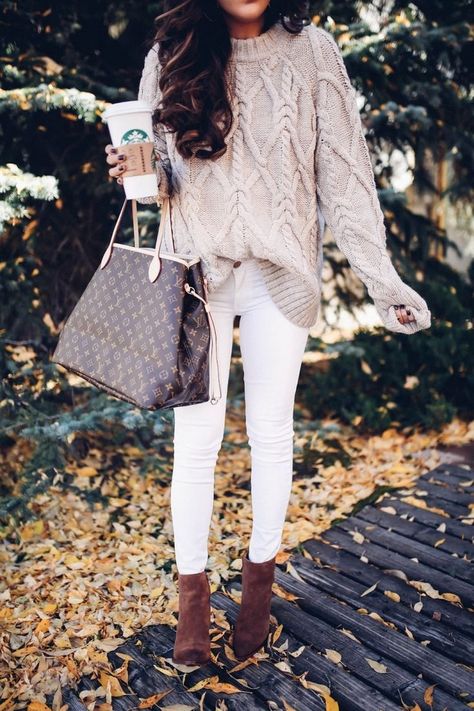 fall fashion 2017 outfits, fall fashion trends 2017, fall outfits tumblr, cute fall outfit pinterest, BANFF canada review, Lake Louis Canada, travel blogger, emily gemma,, the sweetest thing blog, Aspen, CO october weather, louis vuitton Neverfull GM, Louis Vuitton outfit Pinterest, Cute outfits with white jeans in fall, Cable knit sweater fall 2017 Fashion Outfits, Fall Outfits Pinterest, Vuitton Outfit, Stunning Fashion, Feminine Fashion, 2017 Fashion Trends, Cute Fall Outfits, Mode Inspo, Winter Mode