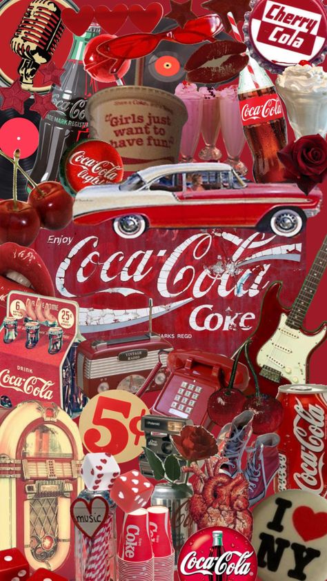 #cococolada #cococolaaesthetic #red #drinks #vintage #vibes #music #art #wallpaper Blue Western Wallpaper, Coke Wallpaper, Music Art Wallpaper, Coca Cola History, Coca Cola Wallpaper, Coca Cola Poster, Cocoa Cola, Coca Cola Light, Trippy Iphone Wallpaper