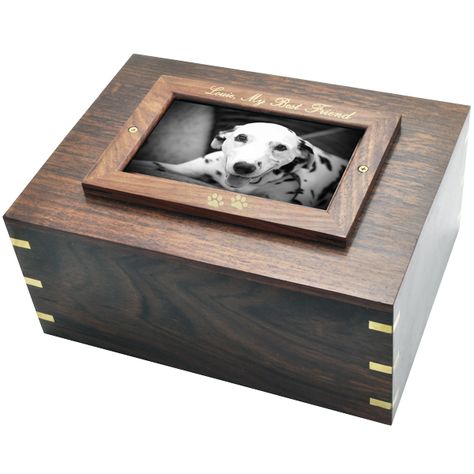 Perfect Wooden Box | Photo Frame Dog Urn X Large Long Desks, Lighthouse Woodworking Plans, Wood Pet Urn, Wooden Pet Urn, Wood Casket, Box Photo Frame, Cremation Boxes, Pet Cremation Urns, Wood Urn