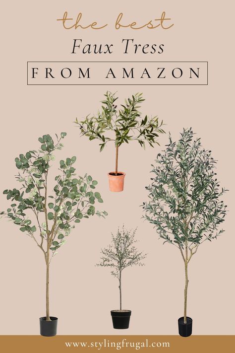 the best faux trees on Amazon Best Faux Trees, Faux Eucalyptus Tree, Faux Trees, Eucalyptus Trees, Eucalyptus Tree, Faux Tree, Olive Tree, Olive Branch, My Favorites