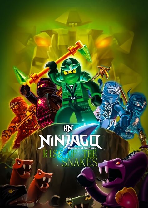 Lego Ninjago Poster, Lego Ninjago Serpentine, Ninjago Serpentine, Lego Ninjago Wallpaper, Ninjago Poster, Ninjago Spinjitzu, Ninjago Wallpaper, Ninjago Pictures, Lego Kai