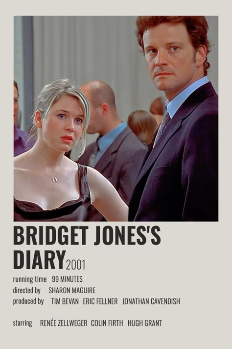 Bridget Jones Diary Movie Poster, Bridget Jones Movie Poster, Bridget Jones Diary Poster, Diary Of Bridget Jones, Bridget Jones Diary Aesthetic, Rom Com Movie Posters, Romcom Posters, Bridgette Jones Diary, Aesthetic Film Posters