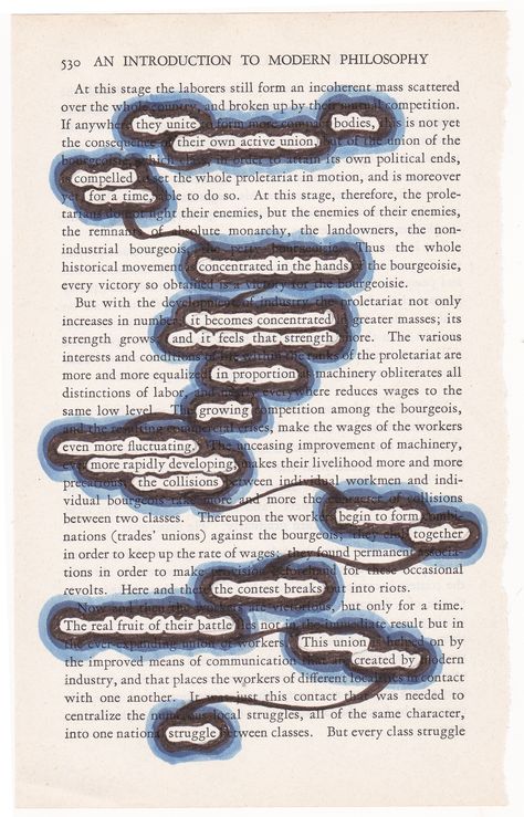 Block Out Poetry, Blackout Poems Art, Blackout Poetry Art, Found Poem, Concrete Poem, Blackout Poems, Poems Deep, Altered Books Pages, Teenager Quotes About Life