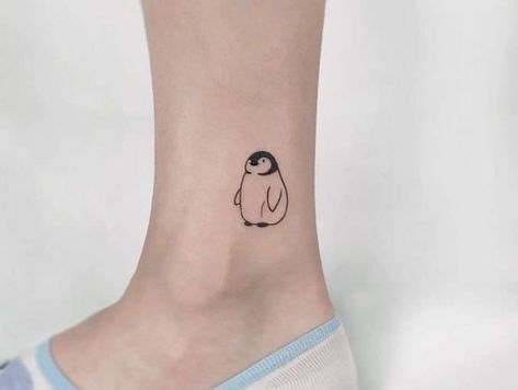 Cute Tattoos With Meaning, Mother Son Tattoos, Cute Tattoos On Wrist, Penguin Tattoo, Tattoo For Son, Birth Flower Tattoos, Weird Tattoos, Dainty Tattoos, Subtle Tattoos