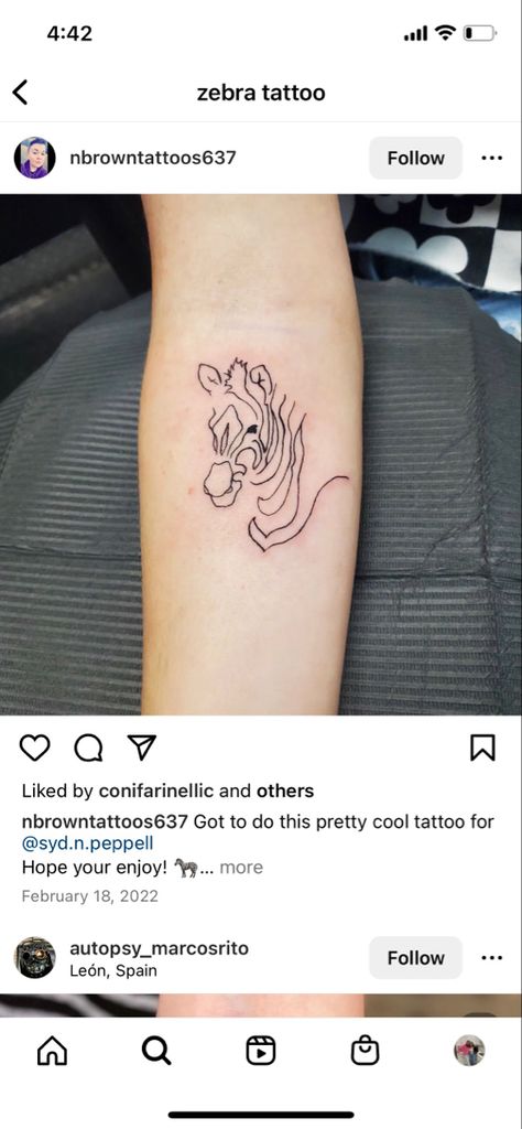 Zebra Outline Tattoo, Zebra Fine Line Tattoo, Zebra Outline, Zebra Tattoo, Zebra Tattoos, Matching Tattoos, Line Tattoos, Cute Tattoos, Tattoos And Piercings