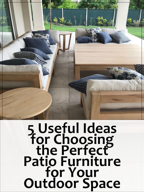 Transform your outdoor space with the right patio furniture! Discover 5 useful ideas for selecting the perfect pieces that blend style and functionality. From choosing durable materials to understanding the ideal layout, this guide will help you create an inviting and comfortable patio. Elevate your outdoor experience and enjoy every moment spent in your backyard oasis with furniture that suits your lifestyle and taste. Enjoy Every Moment, Useful Ideas, Backyard Oasis, Patio Furniture, Outdoor Space, Oasis, Layout, Patio, Lifestyle