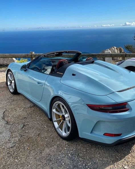 Porsche Cabrio, Porsche Convertible, Bmw Convertible, Vinyl Wrap Car, Stance Cars, Light Blue Aesthetic, Luxury Lifestyle Dreams, Blue Car, Pretty Cars