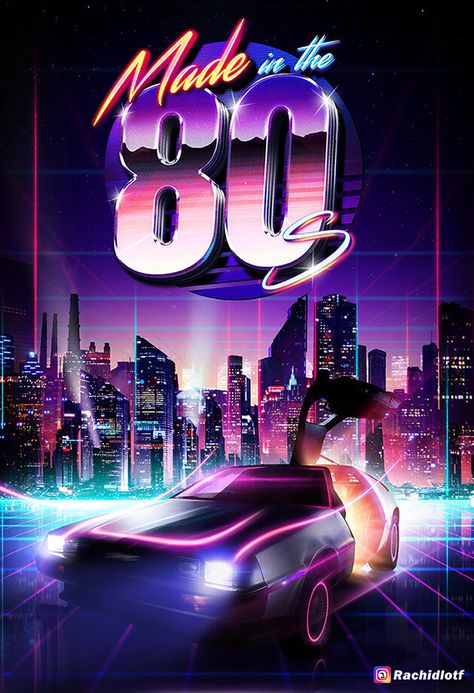 Neon Rouge, 80s Posters, Synthwave Art, Neon City, Desain Buklet, Retro Wave, Retro Artwork, 80s Design, New Retro Wave