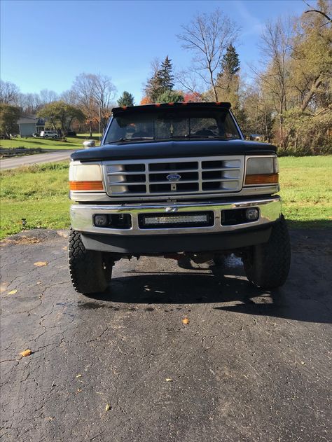 My OBS with the 08 front bumper swap 1997 Ford F350, Obs Ford, Ford F350, Square Body, Cool Trucks, Ford Trucks, Pick Up, Ford, Trucks