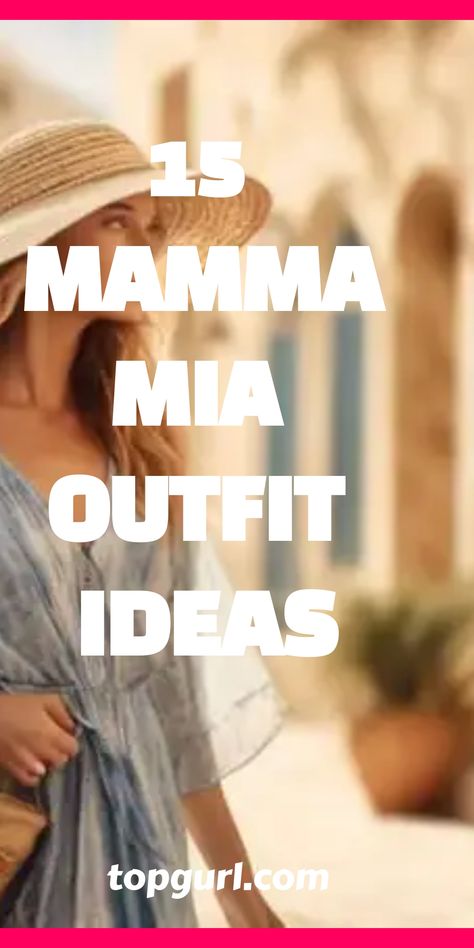 Outfit inspiration from ‘Mamma Mia’ brings the magic of the movie’s style to your wardrobe, discover how to make these iconic looks yours. Mamma Mia Two Outfits, White Mamma Mia Outfit, Mama Mia Movie Outfits, Winter Mamma Mia Outfits, Mamma Mia Dress Up Party, Plus Size Mamma Mia Outfits, Mamma Mia Outfits Bachelorette Party, Abba Party Outfits Ideas, Mamma Mia Movie Outfits