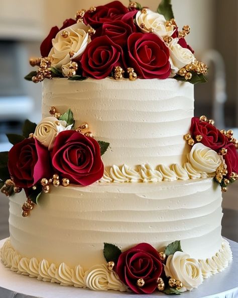 This stunning two-tier anniversary cake is adorned with elegant red and white roses, gold accents, and smooth buttercream frosting. Perfect for weddings, anniversaries, or special milestones, this cake is as breathtaking as it is delicious. Save this inspiration for your next grand celebration!
Happy Baking Cake Designs Anniversary, Unique Anniversary Cake Designs, Elegant Anniversary Cakes, Easy Sheet Cakes, Smooth Buttercream Frosting, Lao Wedding, Smooth Buttercream, Anniversary Cake Designs, Engagement Party Cake