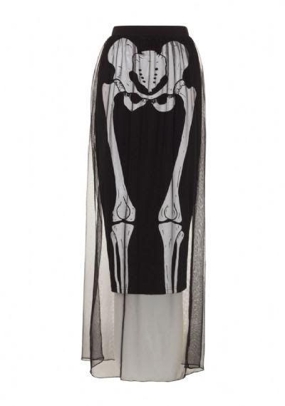 Skeleton Bone Tulle Pencil Skirt by Jawbreaker - SALE - Dresses And Skirts