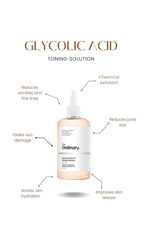 Glycolic Acid 7% toning solution Facial Routine Skincare, Haut Routine, Men Skin Care Routine, Skin Care Basics, Skin Face Mask, Skin Advice, Serious Skin Care, Dermatological Skin Care, Basic Skin Care Routine