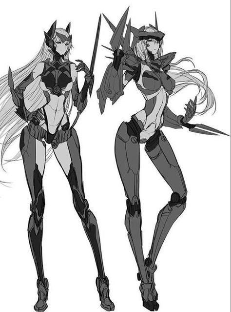 Arte Cyberpunk, Cyberpunk Character, Robots Concept, Robot Concept Art, Cyberpunk Art, Armor Concept, 영감을 주는 캐릭터, Female Character Design, Character Design References