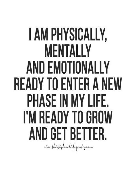 I am physically, mentally and emotionally ready to enter a new phase in my life. I'm ready to grow and get better. Quotes About Attitude, Selamat Hari Valentine, Motivasi Diet, Moving On Quotes, Emerald City, A Quote, Get Better, Fall 2024, Attitude Quotes