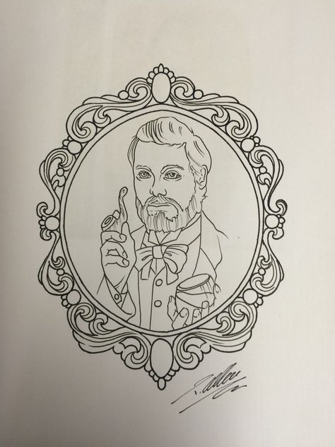 Old school gentleman tattoo design by Travis Allen  Www.twistedtattoo.co.uk Old School Mirror Tattoo, Old School Frame Tattoo, Old Mirror Drawing, Ornate Frame Tattoo, Tattoo Frame Design, Frame Tattoo Design, September Tattoo, Tattoo Frame, Skull Outline