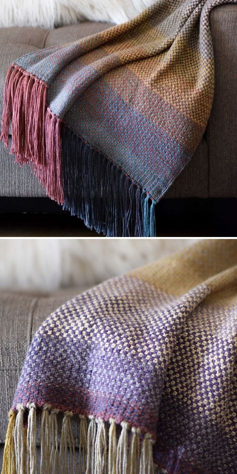 Modern Minimalist Throws - Free Knitting Pattern Knit Afghan Patterns Free, Knit Throw Blanket Pattern, Brioche Knitting Patterns, Knit Afghan Patterns, Modern Knitting Patterns, Striped Baby Blanket, Knitting Patterns Free Blanket, Throw Blanket Pattern, Womens Knitting Patterns