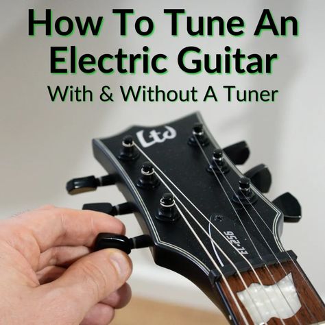 Knowing how to tune an electric guitar without a tuner is important, so I do recommend you learn it. The guide below makes it easy. We also cover using a tuner, because... Learning Electric Guitar, Aesthetic Playlist Names, Easy Guitar Songs Chords, Learn Electric Guitar, Electrical Guitar, Basic Guitar Chords, All Guitar Chords, Scales Guitar, Guitar Chords Chart