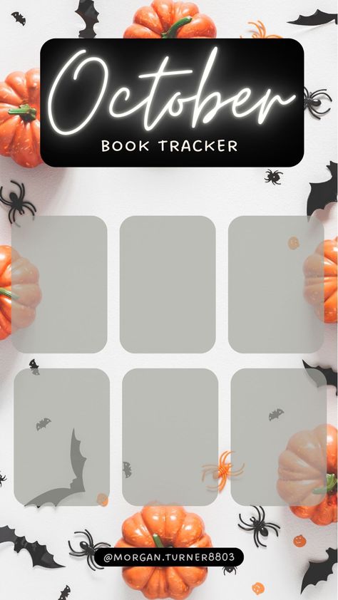 October Book Tracker, October Graphics, October Reads, Book Logs, Book Trackers, Book Rating, Reading Template, October Books, Book Review Template