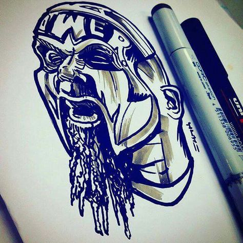 Tech N9ne Strangeulation Vol II Cypher I Official Music Video - Power Mask art ^S^❤ Tech N9ne, Strange Art, Celebrity Artwork, Strange Music, Lettering Guide, Mask Art, Tattoos Art, Music Life, Body Modification