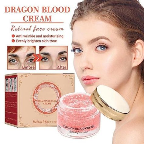 Retinol placenta dragon's blood cream moisturizes rough skin, deeply hydrates and moisturizes, nourishes dry and dehydrated skin, and keeps skin smooth and tender. Yiruoyi dragon blood easy cream even skin tone, mildly nourish the skin, and make the skin naturally transparent. when using skin care products, please try it on a small area of the skin first, and continue to use it if there is no discomfort. Face Firming Cream, Retinol Face Cream, Glossy Eyeshadow, Natural Face Moisturizer, Moisturizer For Sensitive Skin, Cosmetic Bag Organization, Moisturizing Face, Dragon Blood, Brightening Skin