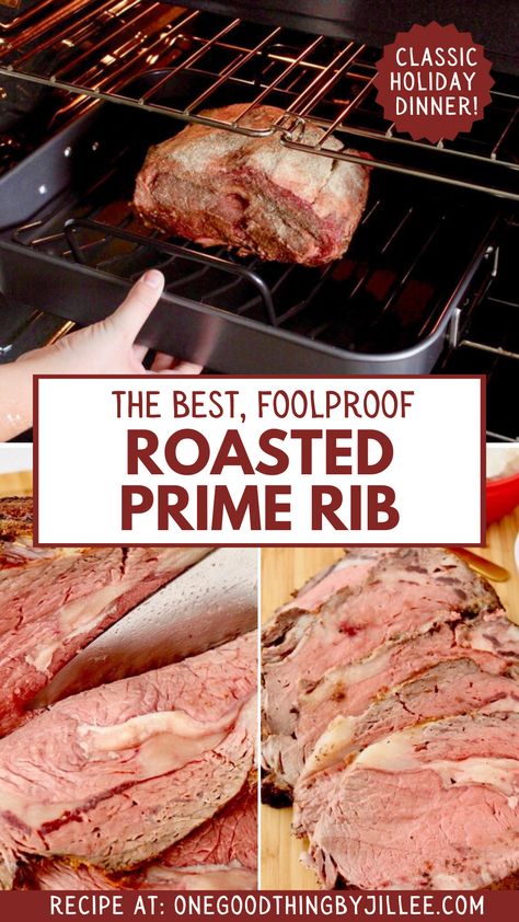 roasted prime rib recipe Bake Prime Rib How To Cook, Ina Garden Rib Roast, How Long To Cook A 8lb Prime Rib, Best Way To Cook Prime Rib In Oven, Cooking Prime Rib At 500 Degrees, Prime Rib Cook Time Chart, How To Make A Prime Rib, Cook Prime Rib Roast At 500 Deg, Closed Oven Method Prime Rib