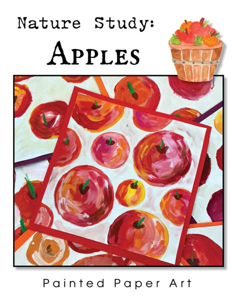 Apple Art Projects, Painted Paper Art, Fall Art Lessons, September Art, Art Class Projects, September Crafts, Art Teacher Ideas, Elementary Art Ideas, Apple Painting