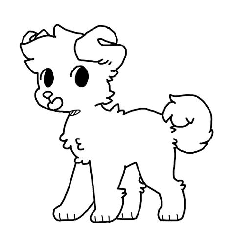 Puppy Fursona, Free To Use Base Drawing, Dog Base, Animal Base, Draw Cats, Art Bases, Oc Template, Base Drawing, Art Painting Tools