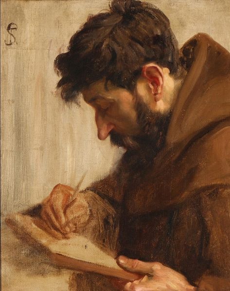 Frans Schwartz (1850 - 1917) A Monk Writing, s.d. Rennaissance Art, Gothic Fantasy Art, Figure Sketching, Surrealism Painting, Animated Drawings, Historical Art, Classical Art, Old Master, My Thoughts