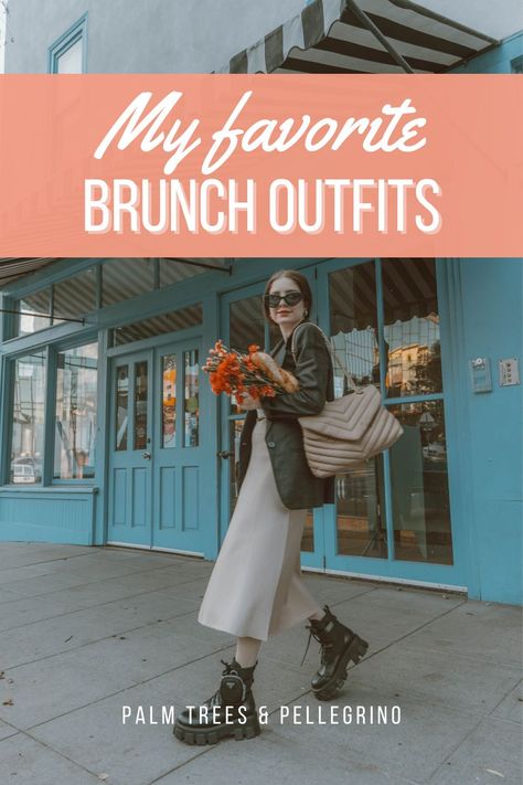 10+ Brunch Outfit Ideas to Copy this Spring. If there’s anything I love in this world, it’s a good brunch. A close second is putting together a fabulous outfit to wear to said brunch. Copy these brunch outfit ideas the next time you go out on the town for avocado toast and eggs benedict! Classy Brunch Outfit Springtime, Spring Outfits Brunch, Brunch Outfit 30s, Brunch At Home Outfit, Home Brunch Outfit, Brunch Outfit Cold Weather Casual, Saturday Breakfast Outfit Casual, Ladies Lunch Outfit Summer, Brunch Street Style Outfit Ideas