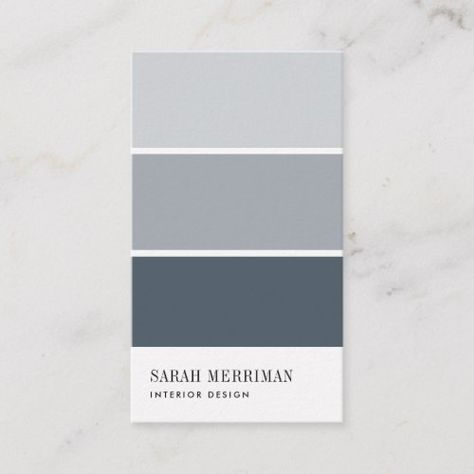 Office Color Scheme, Designer Business Card, Interior Designer Business Card, Office Paint Colors, New Background, Vertical Business Cards, Paint Color Schemes, Paint Chip, Ombre Gradient