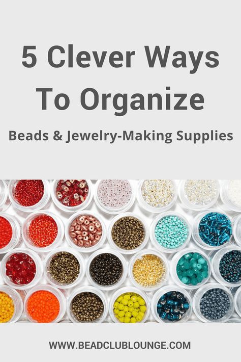 Organize Jewelry Making Supplies, Diy Bead Storage Ideas, Organizing Jewelry Making Supplies, How To Organize Beads For Jewelry Making, Diy Bead Organization Ideas, Jewelry Making Supplies Organization, Diy Bead Storage Ideas Organizations, Jewelry Making Organization Ideas, How To Organize Beads